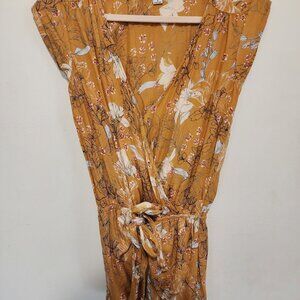 O'Neill Yellow Floral Pilot Romper